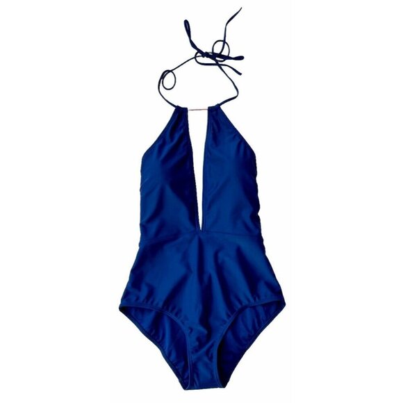 Ted Baker London Pikaa Halter one piece Swimsuit Navy size 3 = US Size 8-10 - Picture 8 of 8